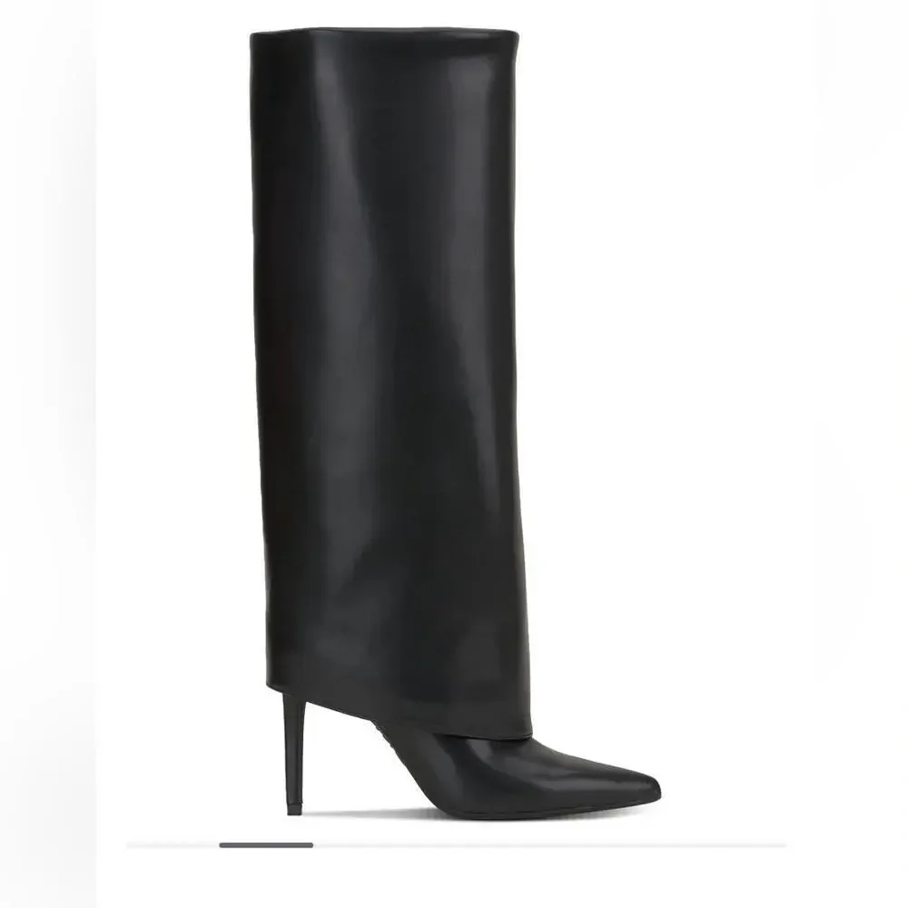 I.N.C. Women's Skylar Cuffed High Boots Size 8.5 WC MSRP $130